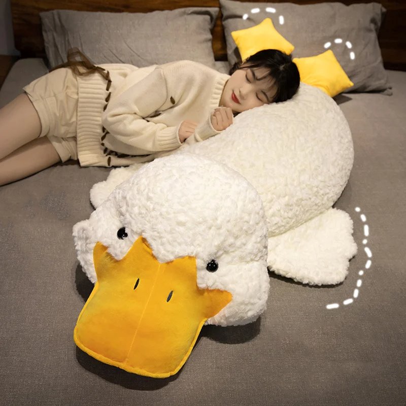 Molly the Giant Fluffy White Duck Plushie