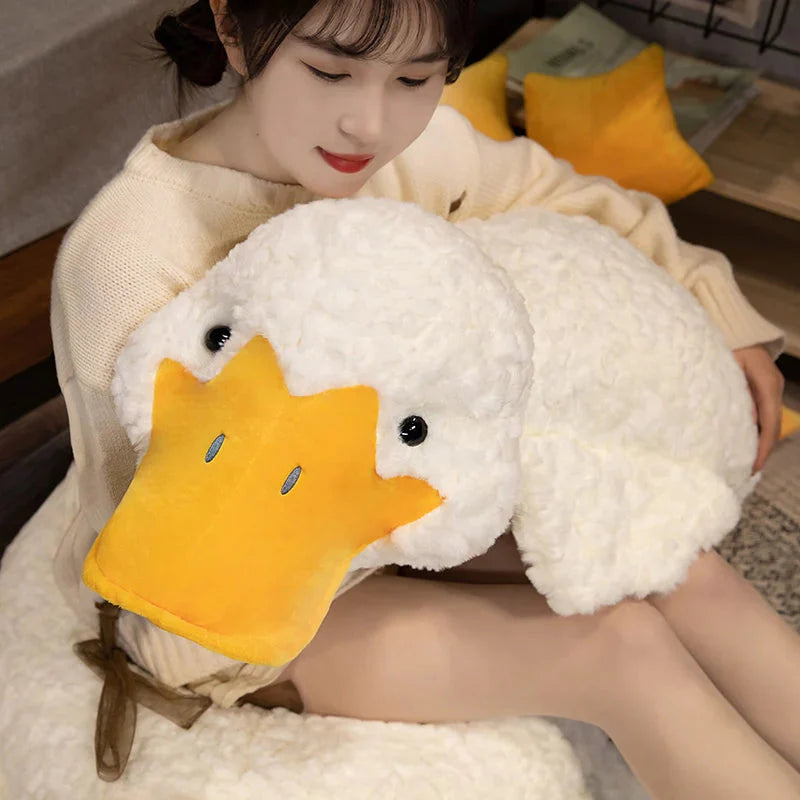 Molly the Giant Fluffy White Duck Plushie