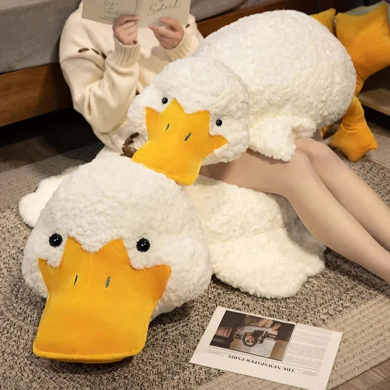 Molly the Giant Fluffy White Duck Plushie