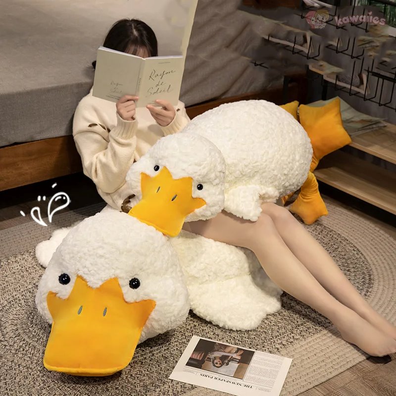 Molly the Giant Fluffy White Duck Plushie