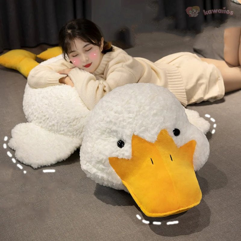 Molly the Giant Fluffy White Duck Plushie