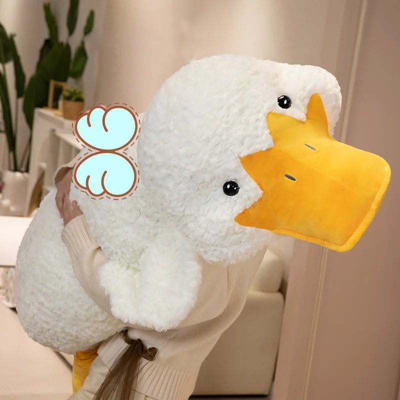 Molly the Giant Fluffy White Duck Plushie