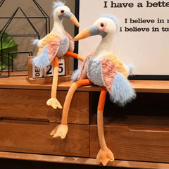 Peaches the Fluffy Crane Plush