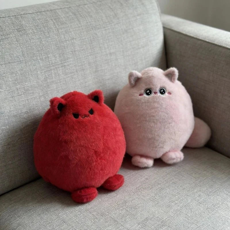 Round Chubby Cat Angel Plush