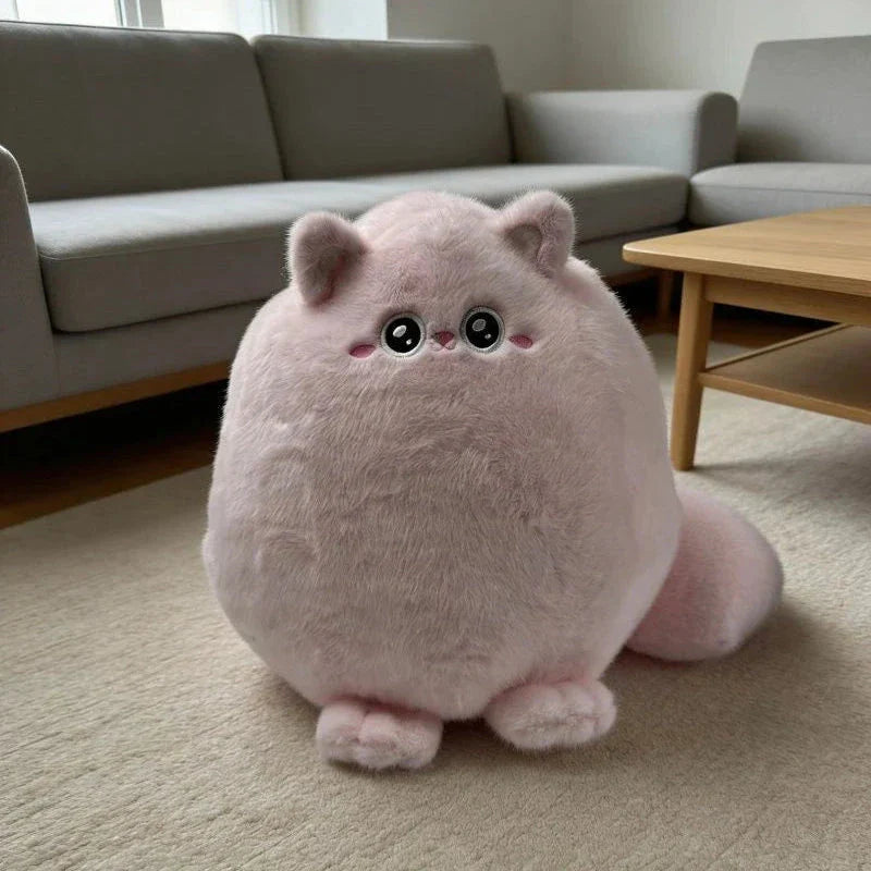 Round Chubby Cat Angel Plush