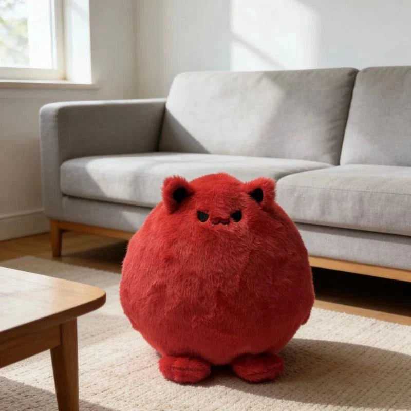 Round Chubby Cat Angel Plush