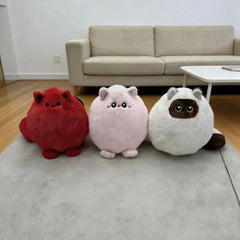 Round Chubby Cat Angel Plush