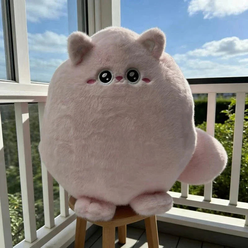 Round Chubby Cat Angel Plush