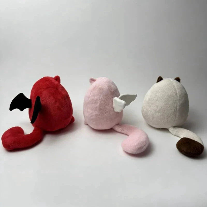 Round Chubby Cat Angel Plush