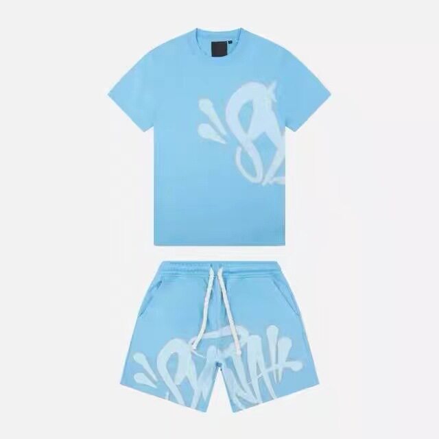 SynaWorld sports outfit - Y2k top, hip-hop drawstring shorts