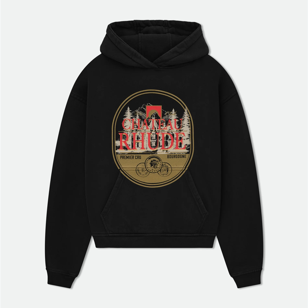 RHUDE Vintage Graphic Hoodie Streetwear Sweatshirt