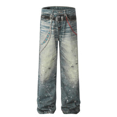 A knife-style inkblot wash for dirty jeans