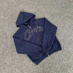 Corteiz Hoodie Embroidered Loose-Fitting Pullover Set