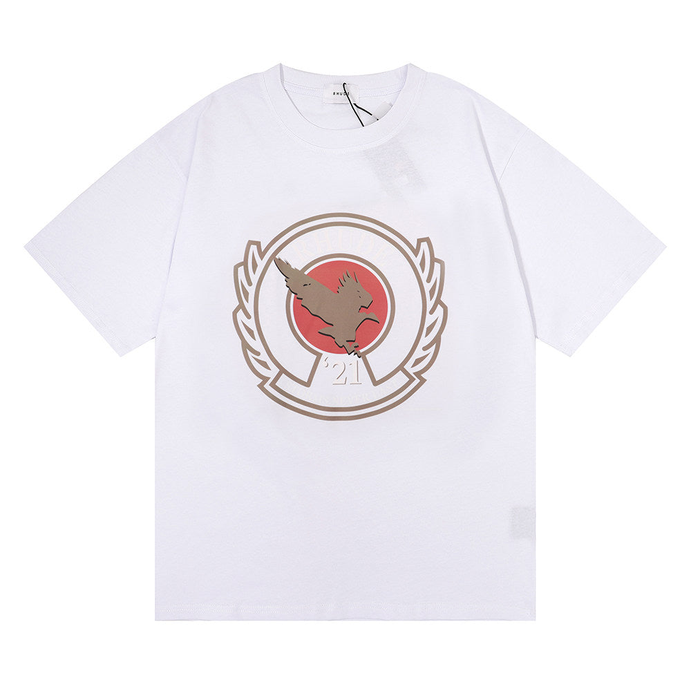 RHUDE American Vintage Graphic Printed Oversized Summer Tee