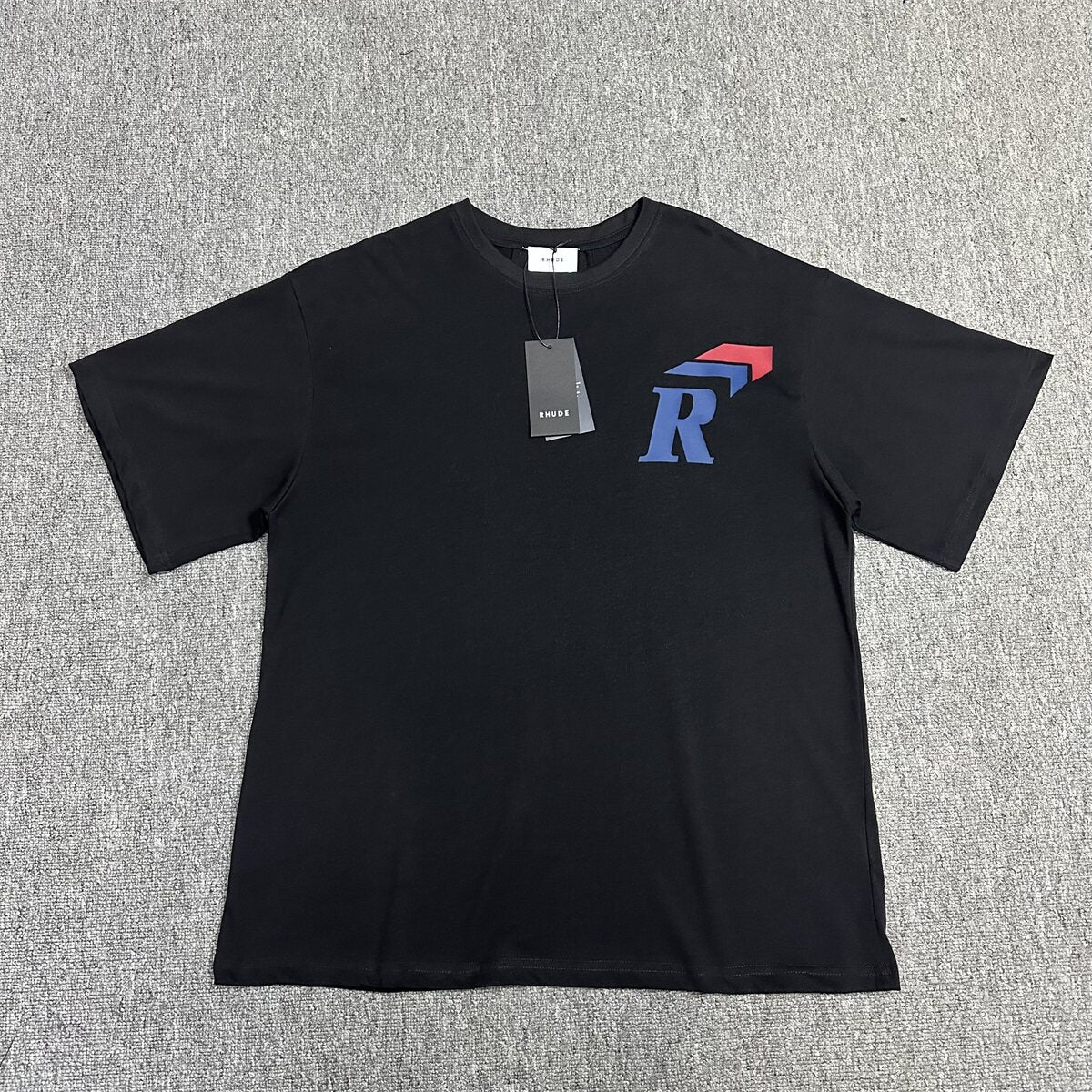 RHUDE American Retro Loose Fit Unisex Summer T-Shirt
