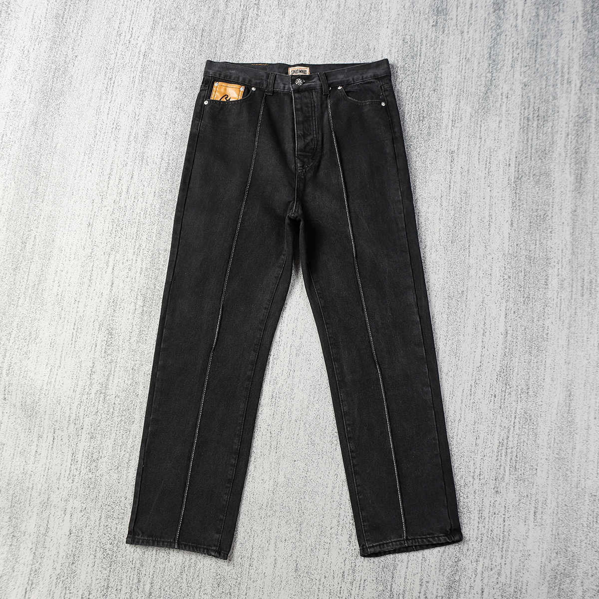 Drill Wind Devil Island Printed Gothic Denim Pants