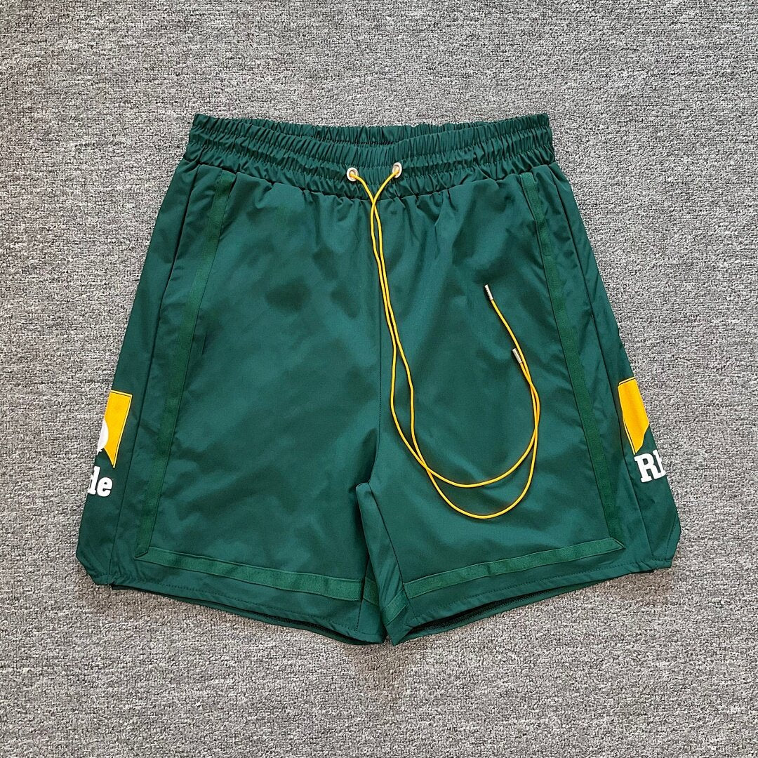 RHUDE Sunset Mountain Graphic Quick Dry Beach Shorts