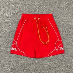 RHUDE American Retro Loose Fit Unisex Sweat Shorts