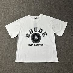 RHUDE American Retro Loose Fit Unisex Summer T-Shirt