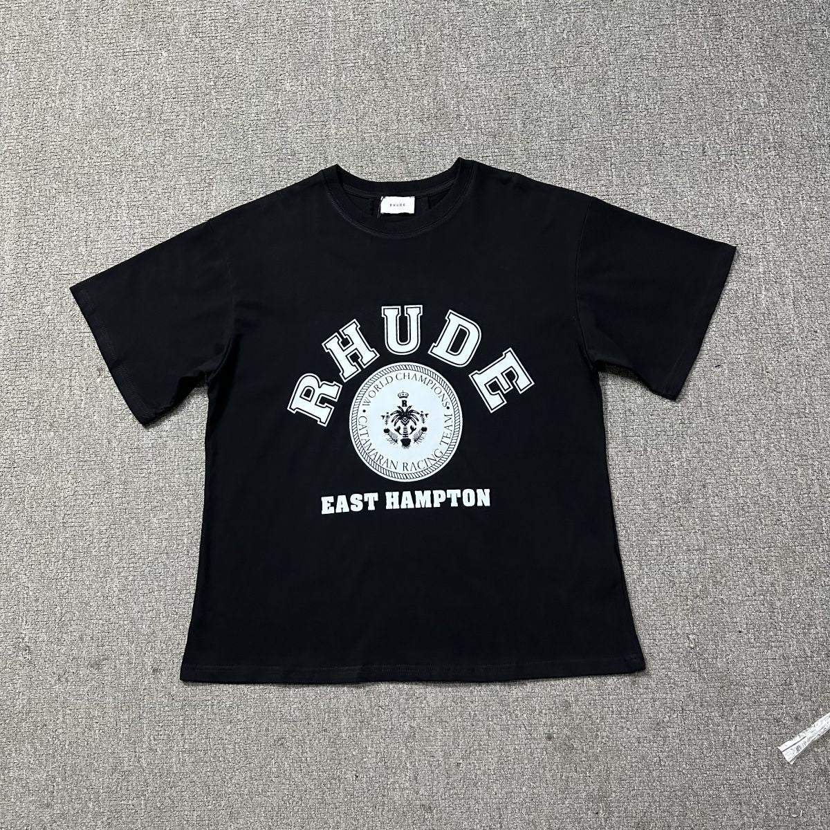 RHUDE American Retro Loose Fit Unisex Summer T-Shirt