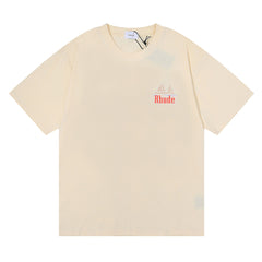 RHUDE American Vintage Graphic Printed Oversized Summer Tee