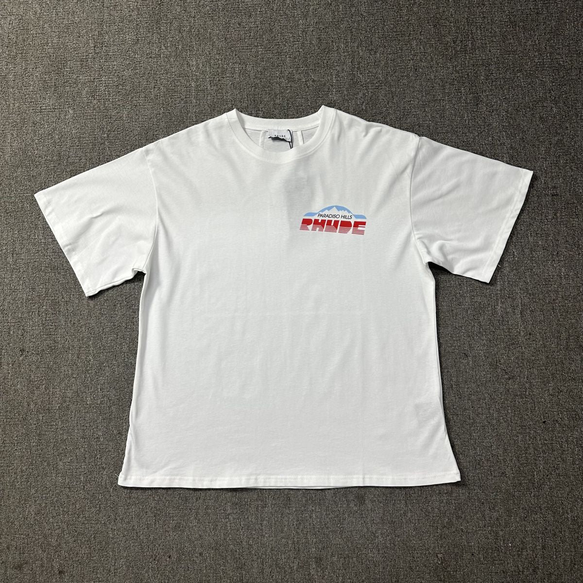 RHUDE American Retro Loose Fit Unisex Summer T-Shirt