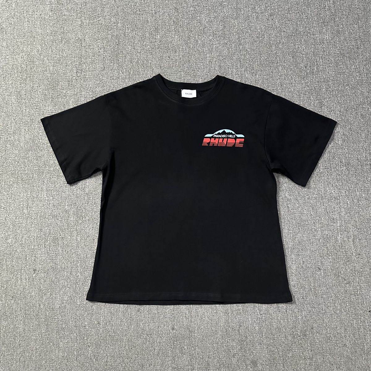 RHUDE American Retro Loose Fit Unisex Summer T-Shirt