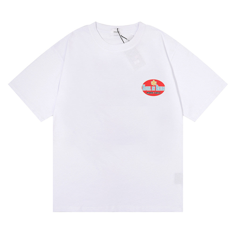 RHUDE American Vintage Graphic Printed Oversized Summer Tee