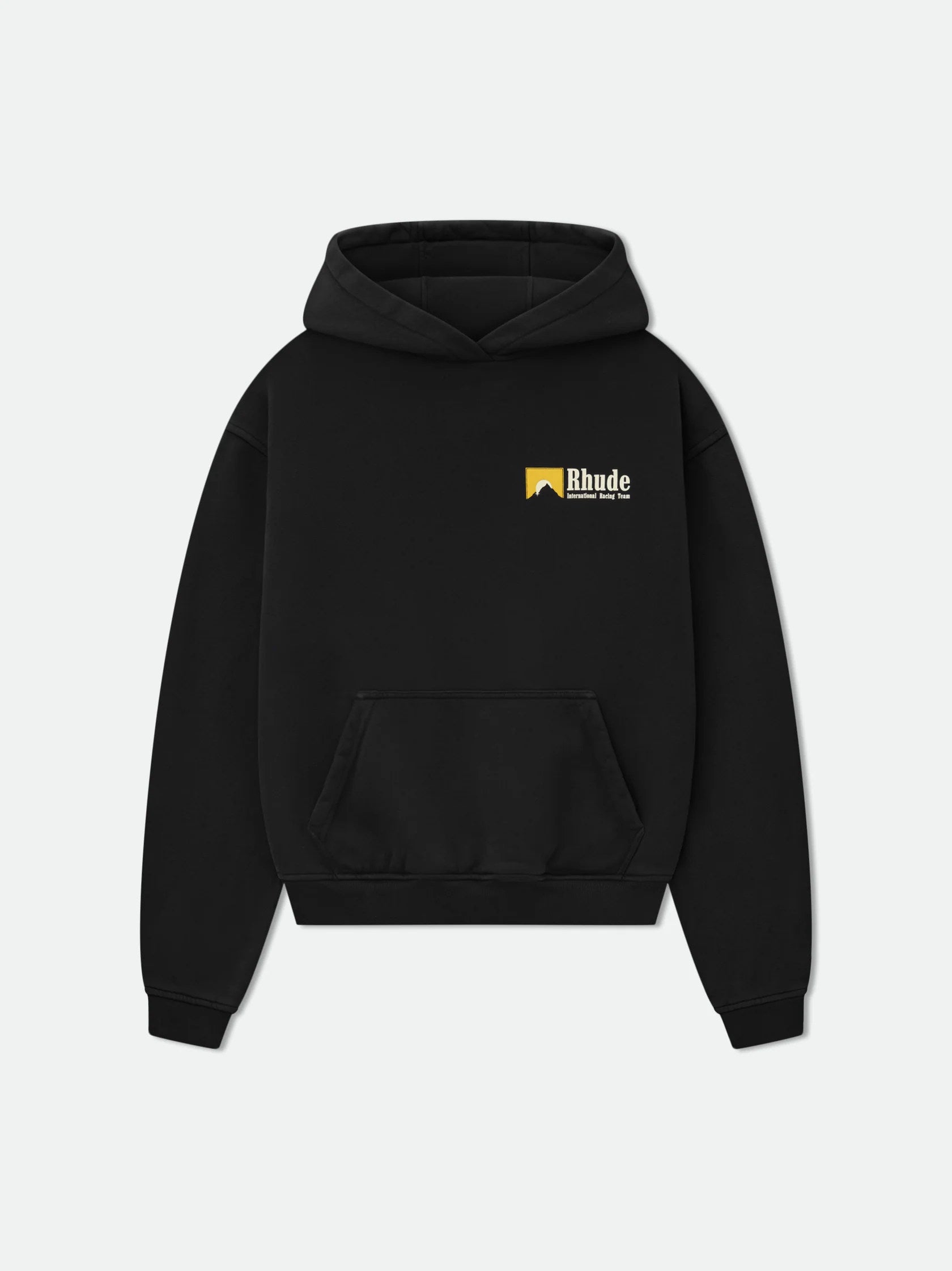RHUDE American Vintage Letter Print Loose Hooded Sweatshirt