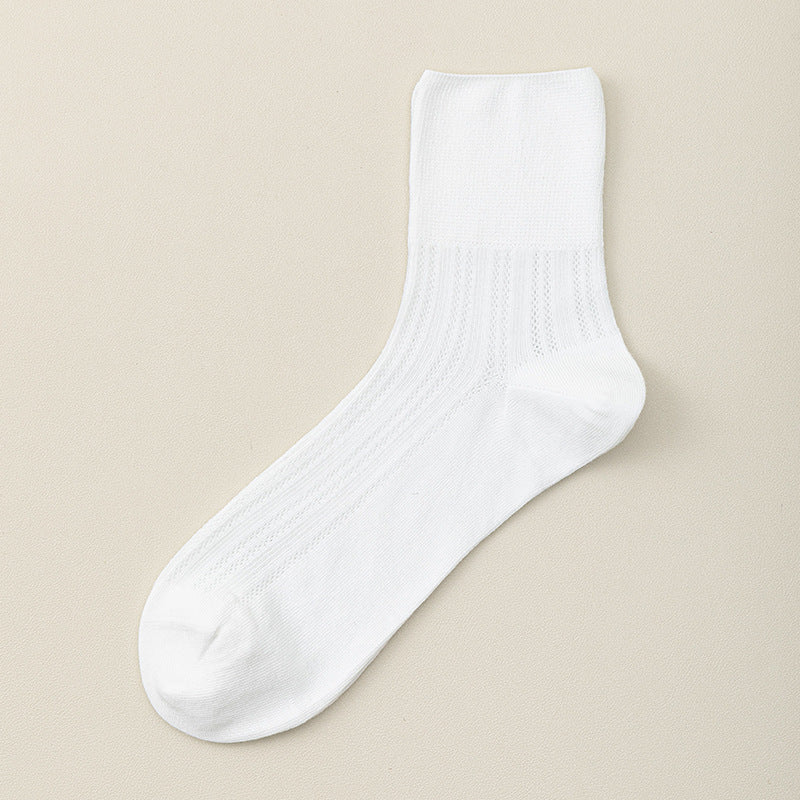 "Breezy Stretch" Ultra-Thin Mesh Quarter Socks
